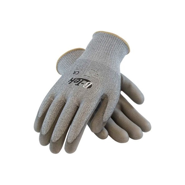 Pip PIP G-Tek CR Polyurethane Gray Grip Gloves W/ HPPE/Glass Liner, Gray Palm/Fingers, L, 1 DZ 16-560/L - main